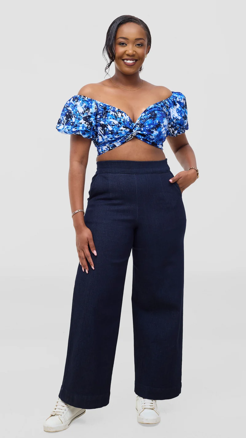 Safari Tafari Wrap Top - Weru Print
