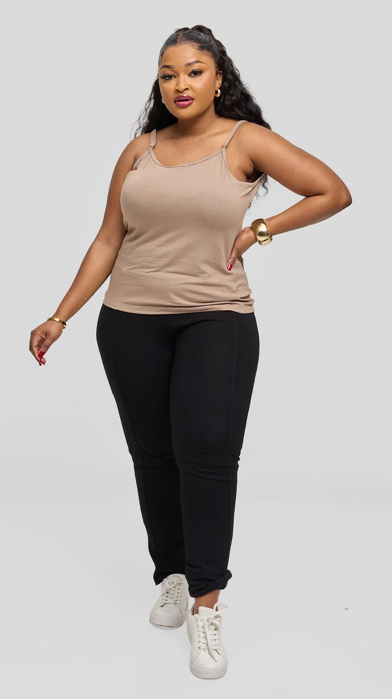 Vivo Cowl Camisole - Khaki