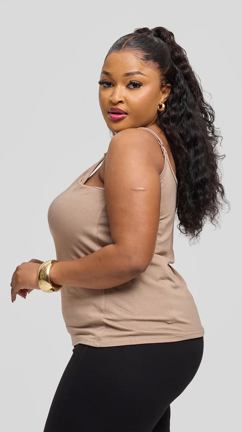 Vivo Cowl Camisole - Khaki