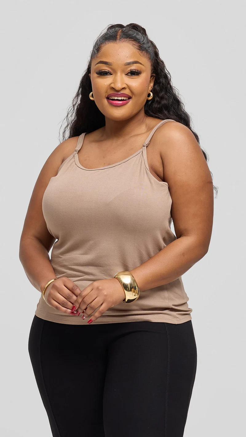 Vivo Cowl Camisole - Khaki