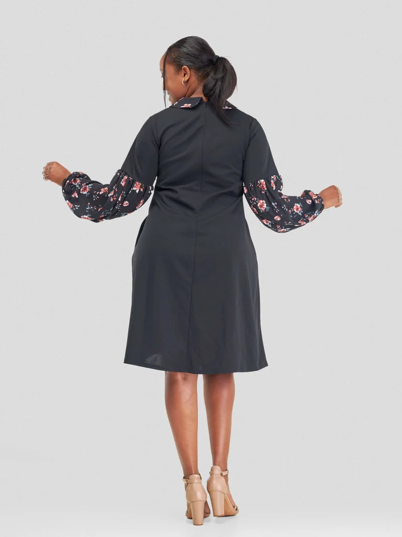 Lucille Couture Cindy Shift Dress - Black