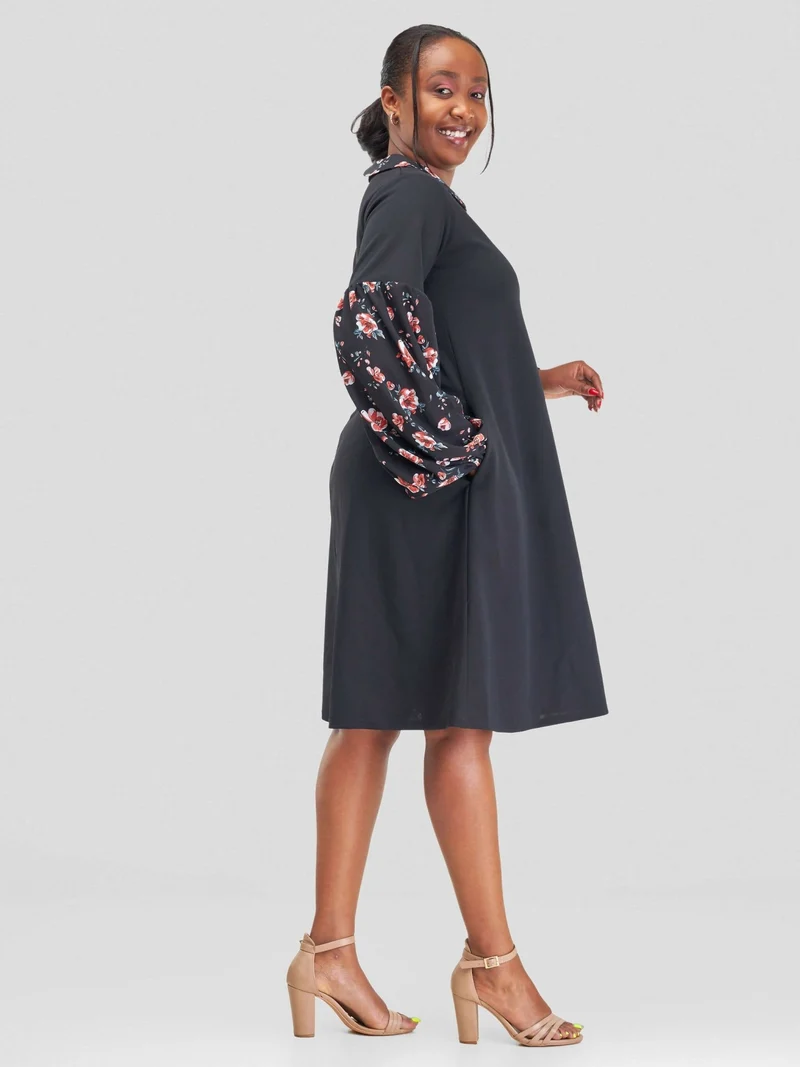Lucille Couture Cindy Shift Dress - Black