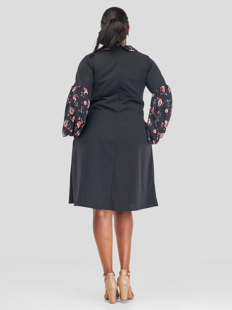Lucille Couture Cindy Shift Dress - Black