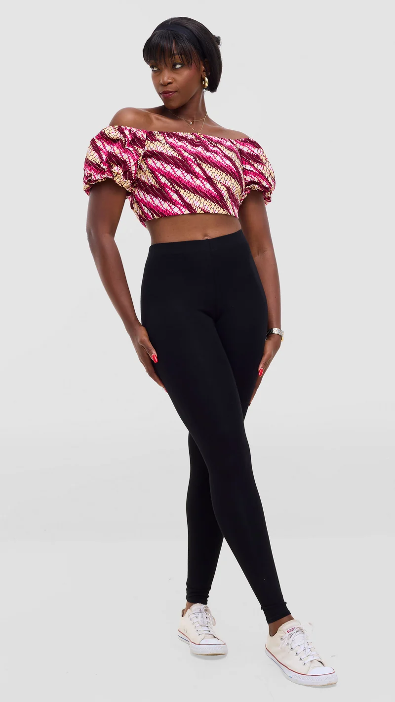 Safari Tafari Wrap Top - Songwe Print