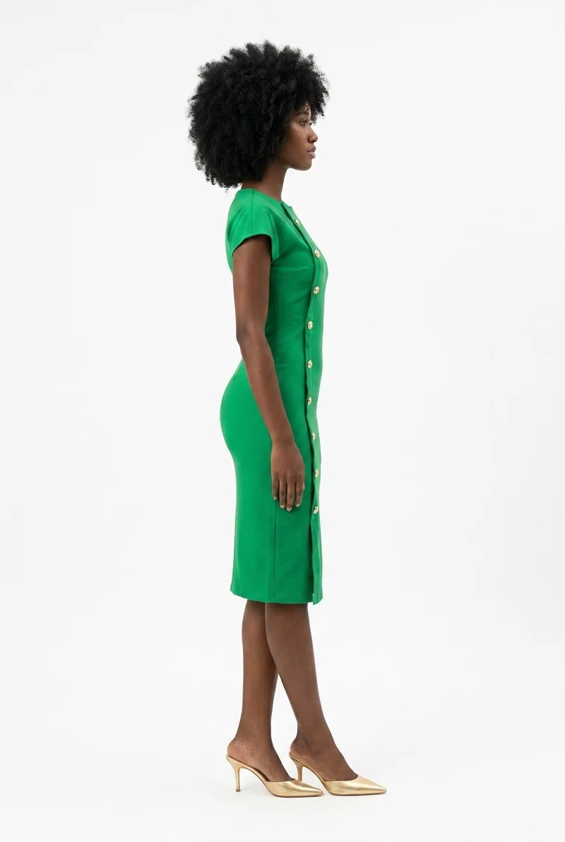 Stylish Sisters Elegant Bodycon Dress - Green