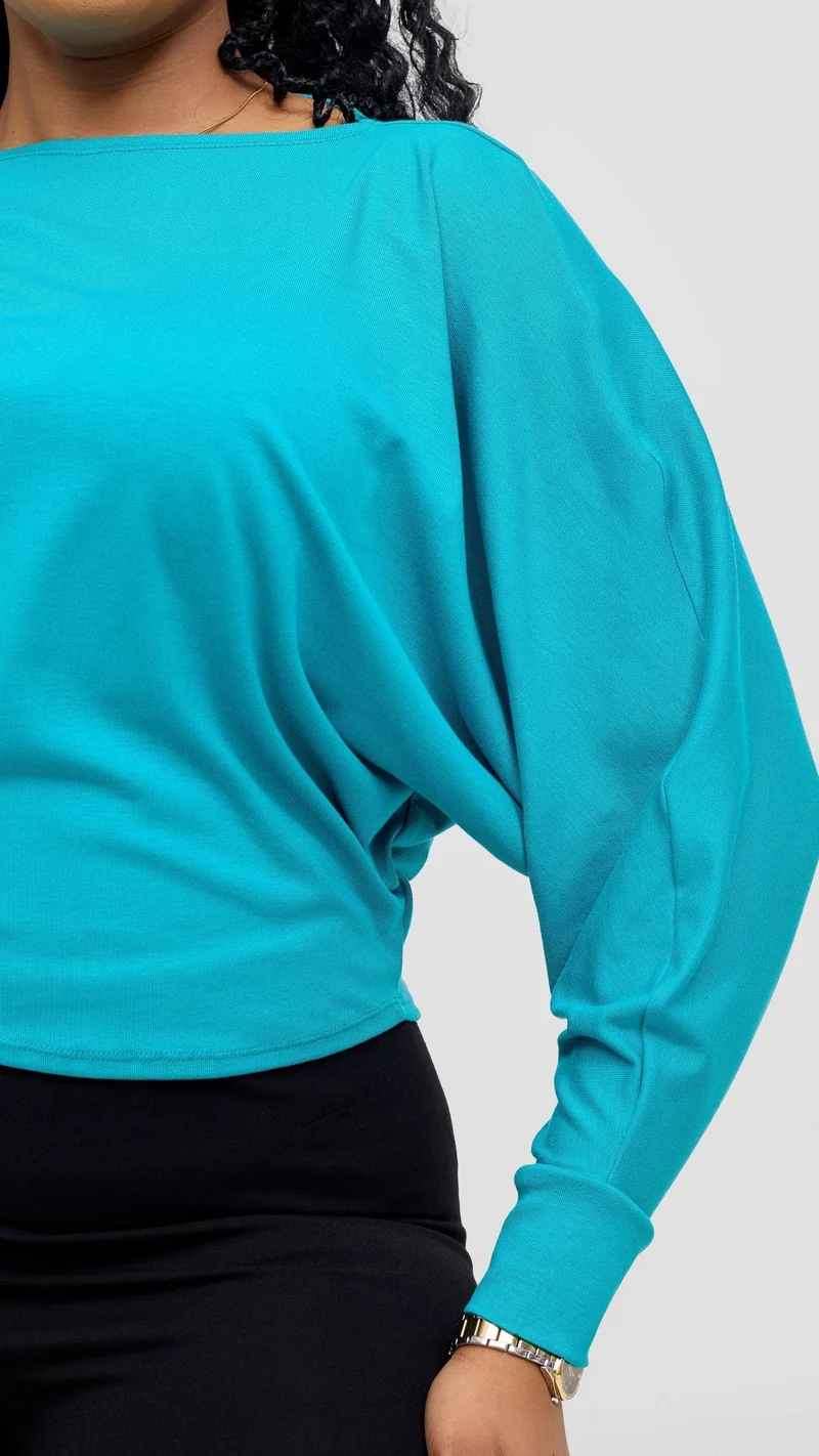 Vivo Bana Batwing Top - Sea Green