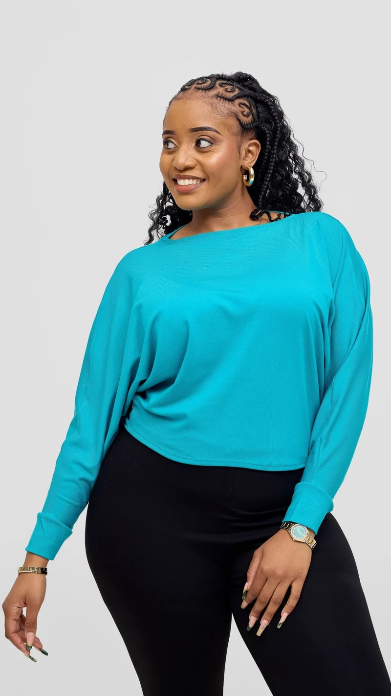 Vivo Bana Batwing Top - Sea Green