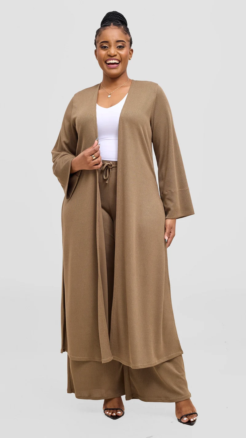 Vivo Ria Pants & Waterfall Set - Taupe
