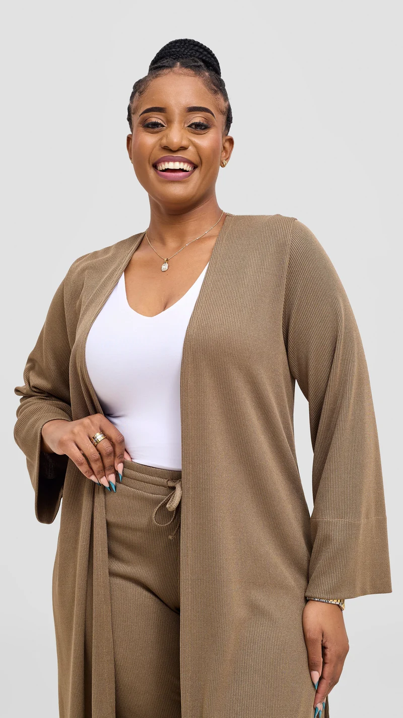 Vivo Ria Pants & Waterfall Set - Taupe