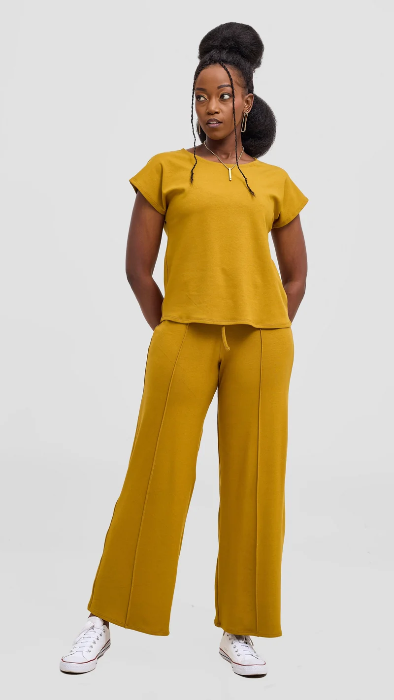 Vivo Ria Drop Shoulder Top - Dark Olive