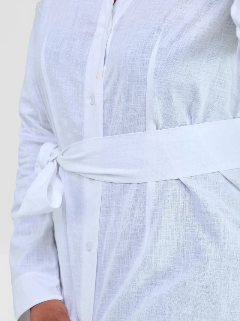 Safari by Vivo Savannah Chinese Collar Shirt - White