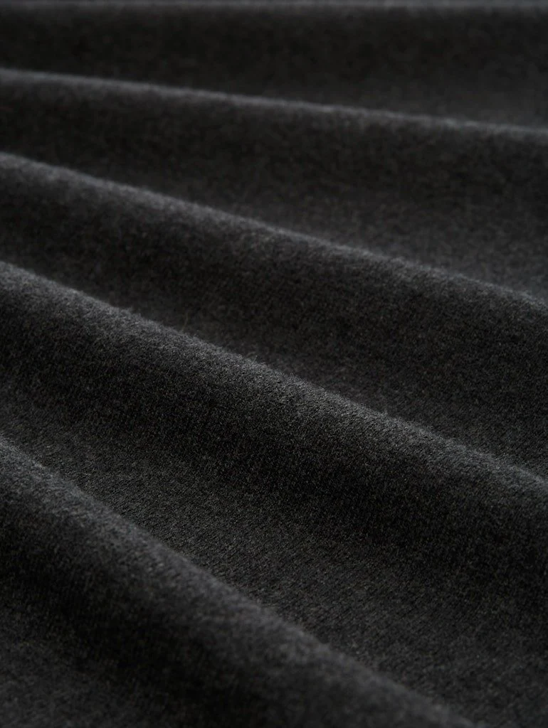 Tom Tailor cottoncashmere turtleneck knit, Black Grey Melange - 100057284