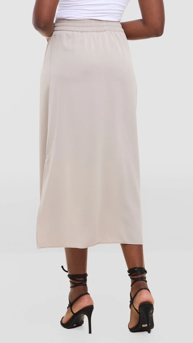Vivo Seli Midi Skirt - Light Grey