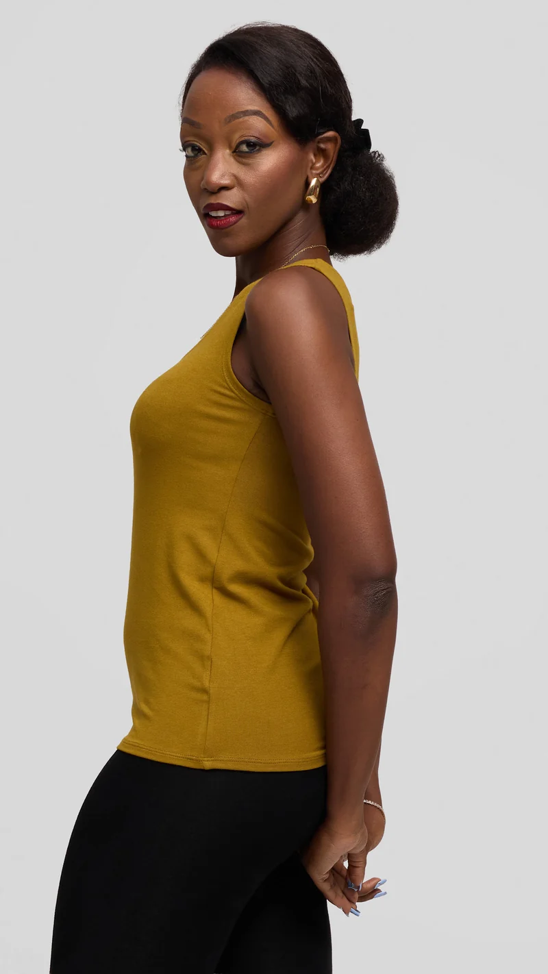 Vivo Everyday Tank Top in Jersey - Olive