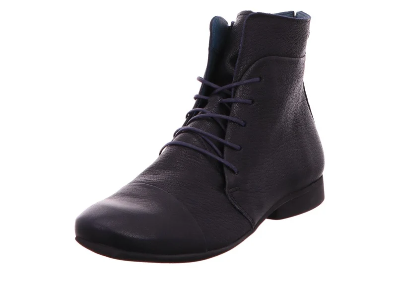 Schnürstiefelette - navy