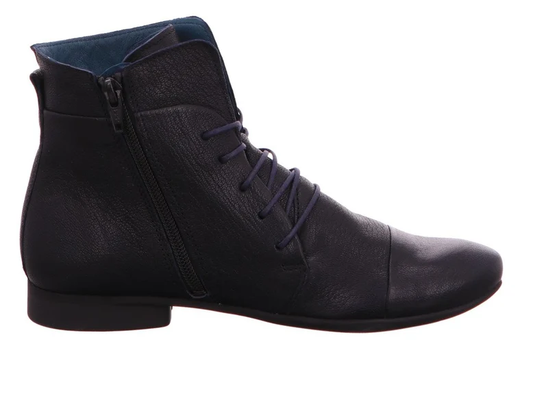 Schnürstiefelette - navy