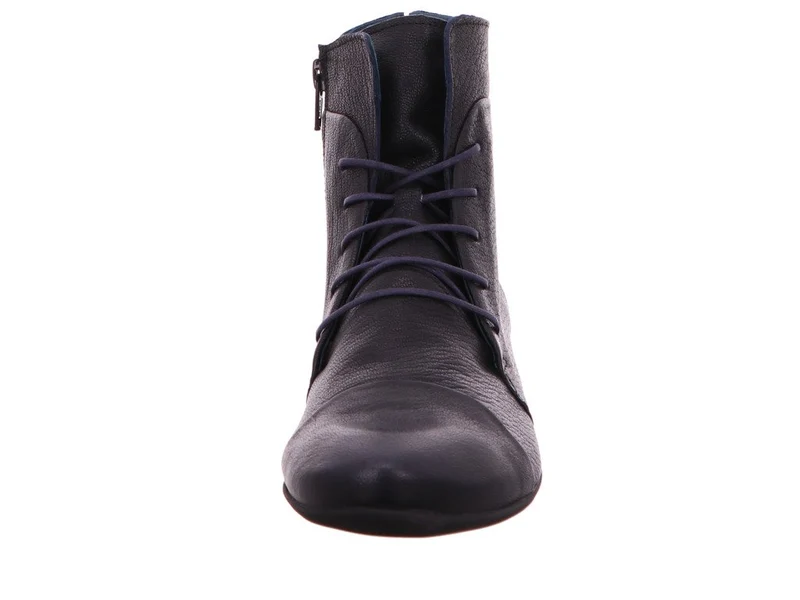 Schnürstiefelette - navy