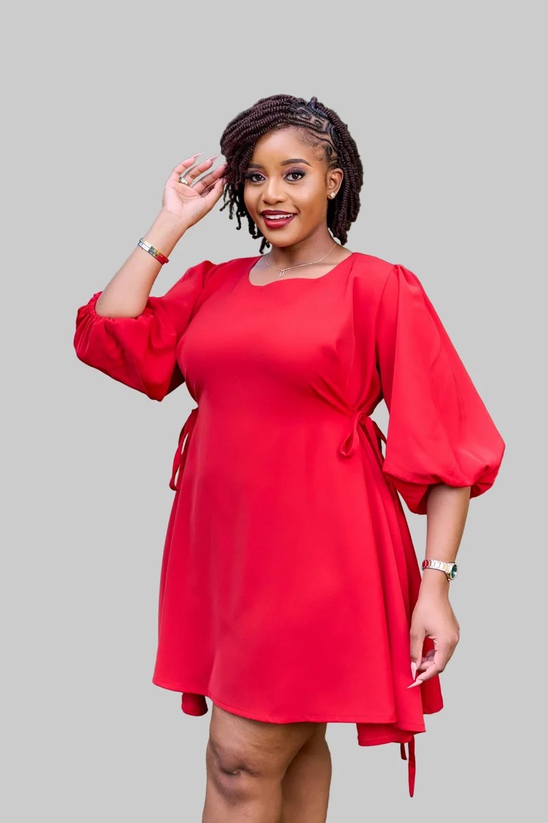 Izulu Lamuu Dress - Crimson Rogue