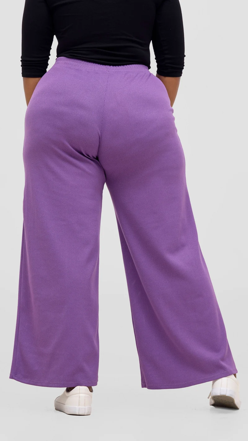 Vivo Rema Straight Leg Pants - Lilac
