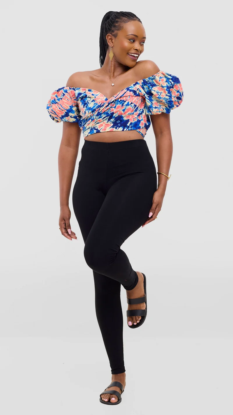 Safari Tafari Wrap Top - Umba Print