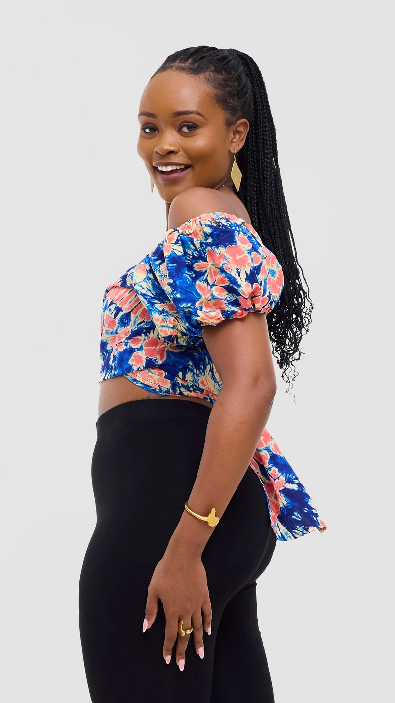 Safari Tafari Wrap Top - Umba Print