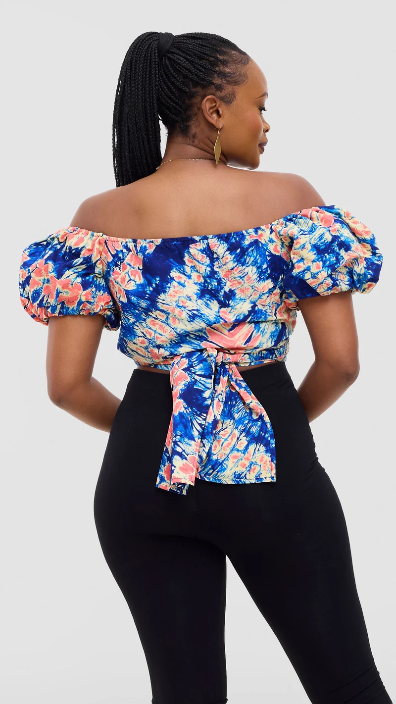 Safari Tafari Wrap Top - Umba Print