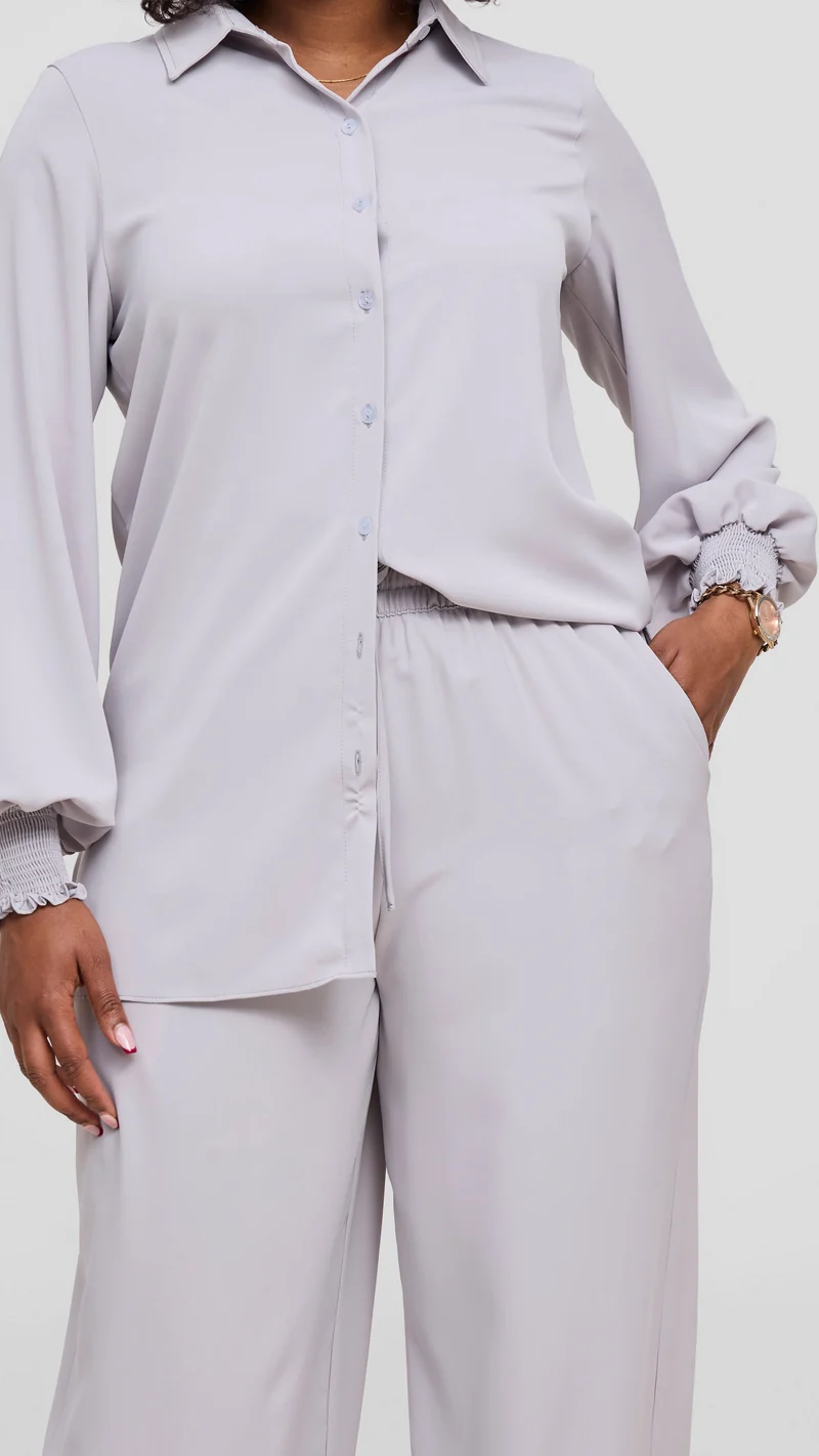 Vivo Wastani Drawstring Pants - Light Grey