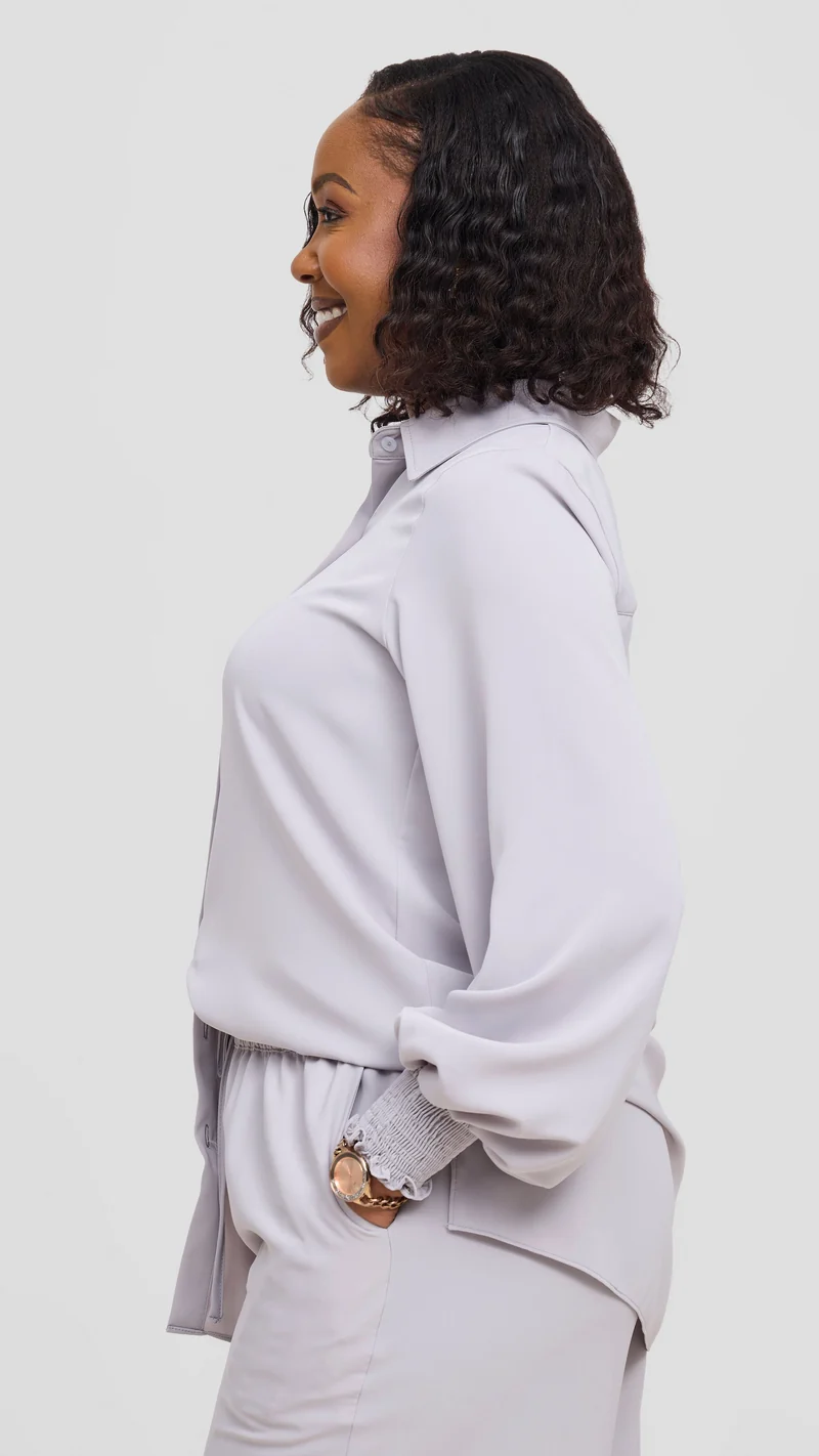 Vivo Wastani Drawstring Pants - Light Grey