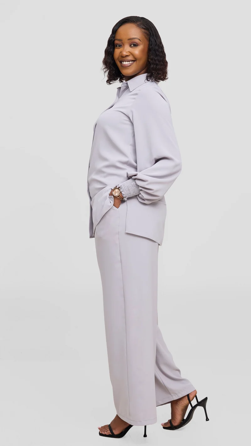 Vivo Wastani Drawstring Pants - Light Grey