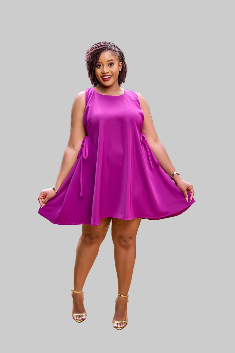 Izulu Lamuu Dress Sleeveless - Orchid Bloom