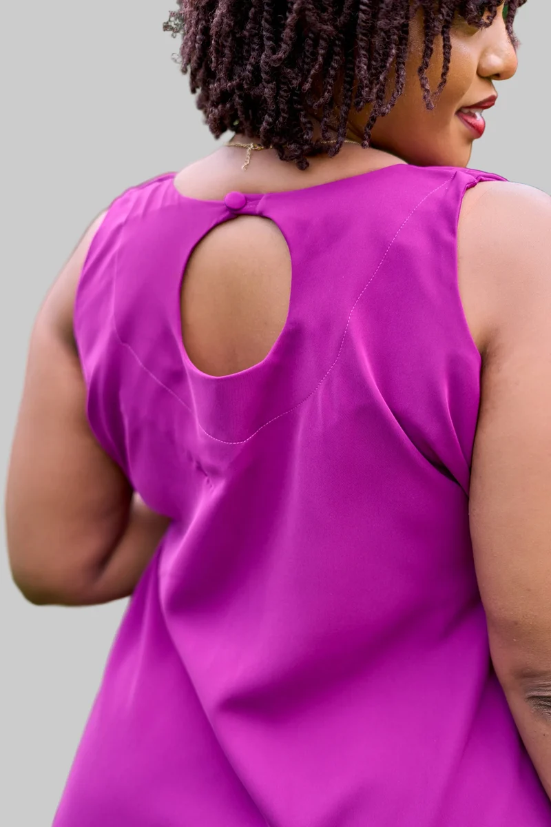Izulu Lamuu Dress Sleeveless - Orchid Bloom