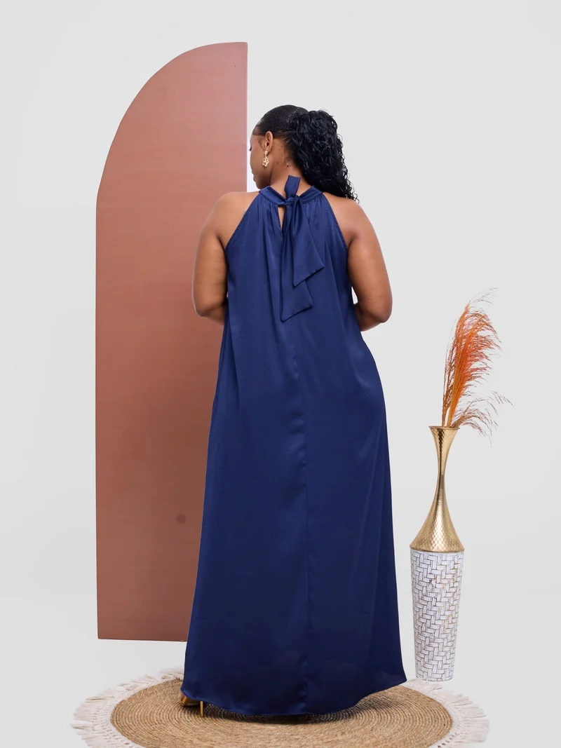 Vivo Kelemi 4.0 Halter Maxi Dress - Navy