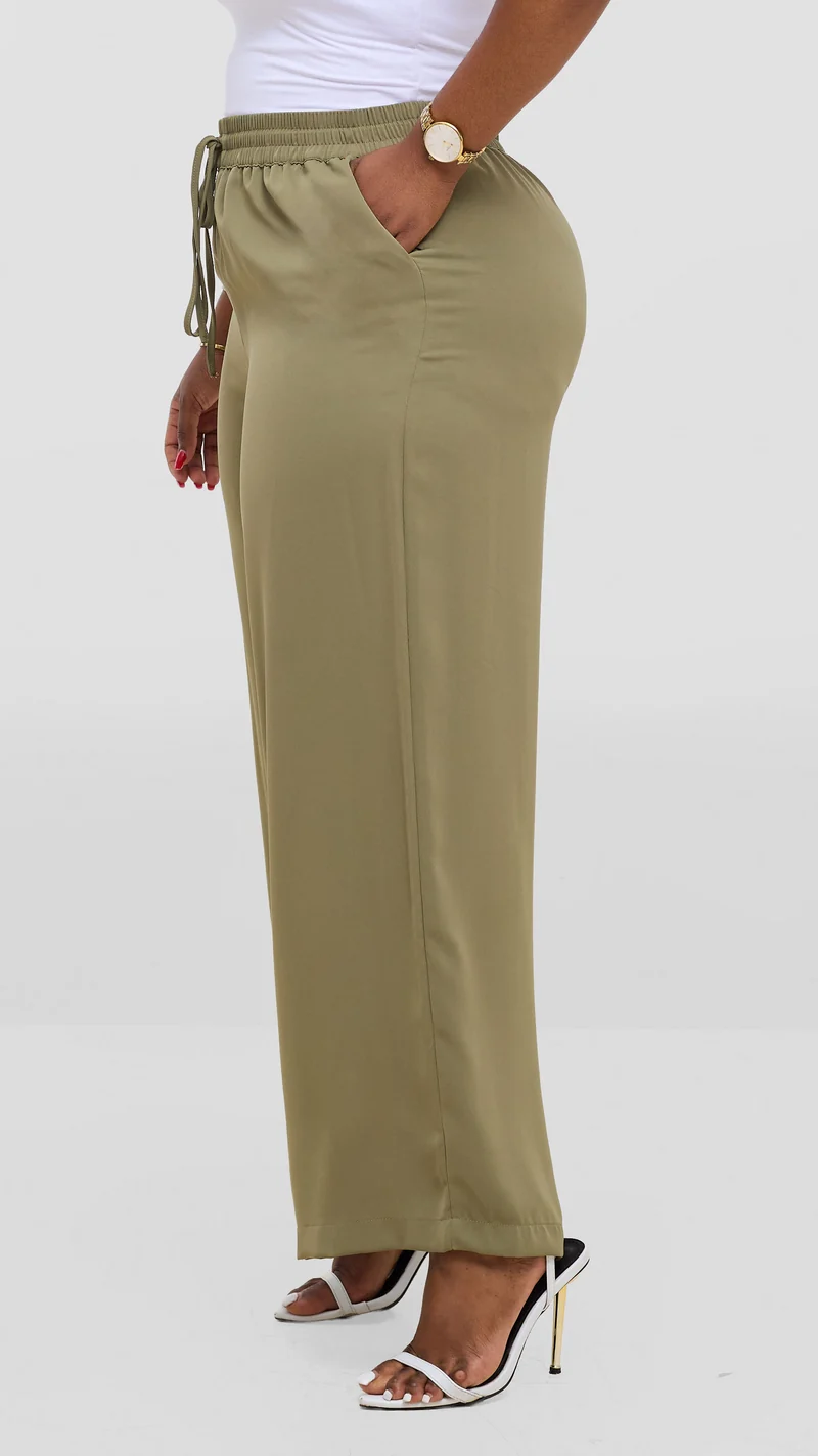 Vivo Wastani Drawstring Pants - Olive Green