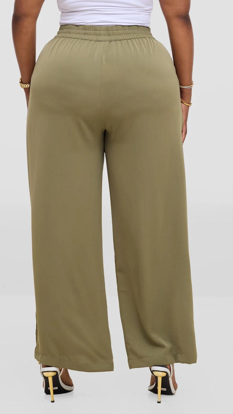 Vivo Wastani Drawstring Pants - Olive Green