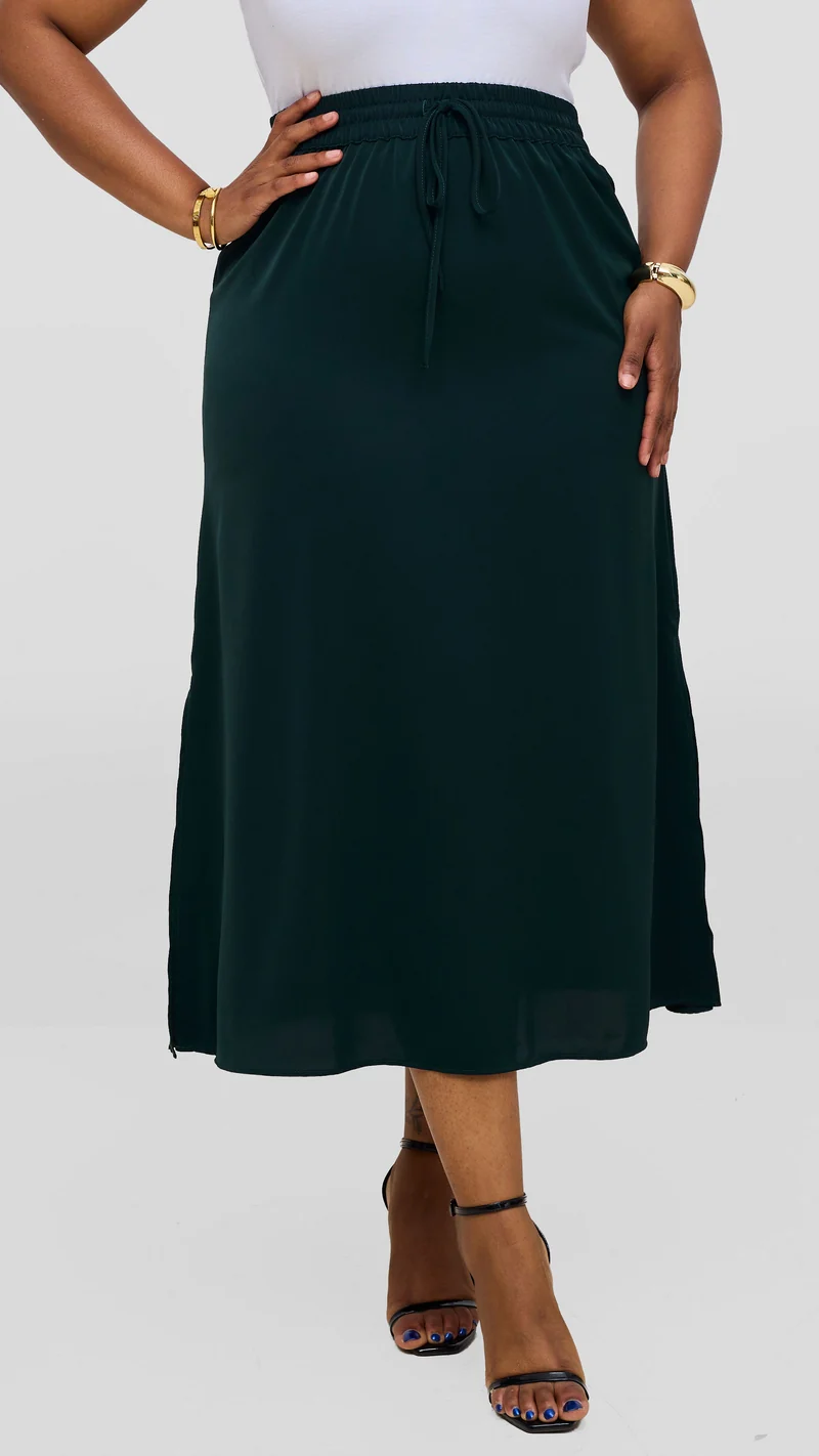 Vivo Seli Midi Skirt - Dark Green