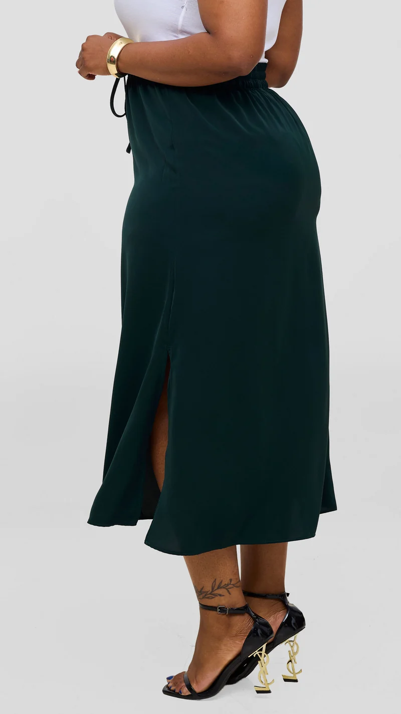 Vivo Seli Midi Skirt - Dark Green