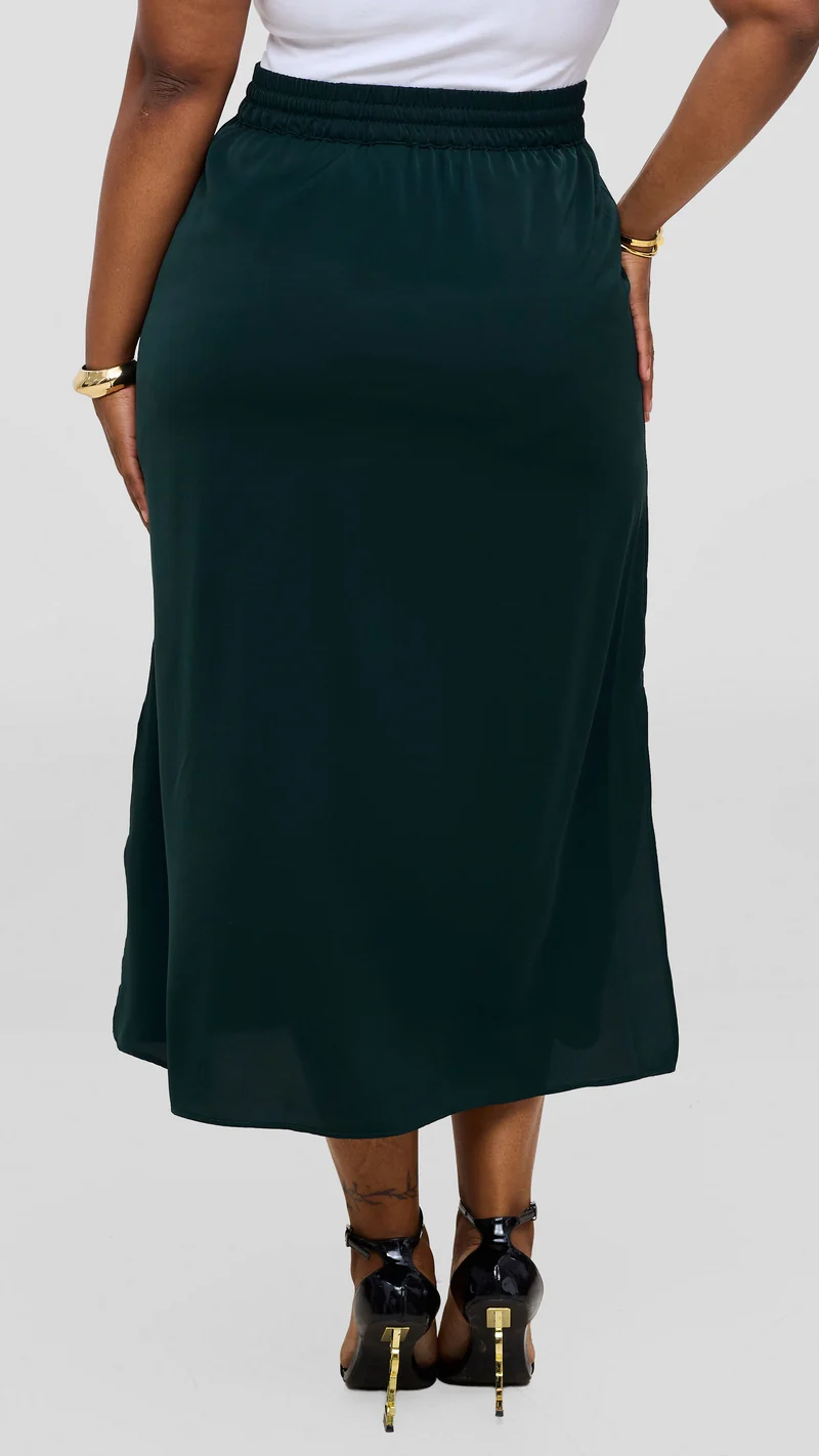 Vivo Seli Midi Skirt - Dark Green