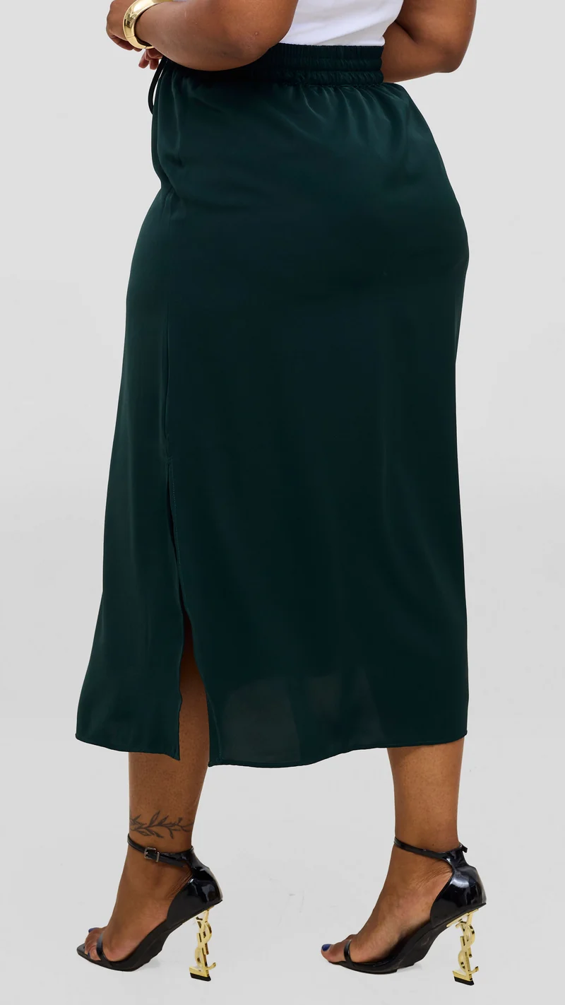 Vivo Seli Midi Skirt - Dark Green
