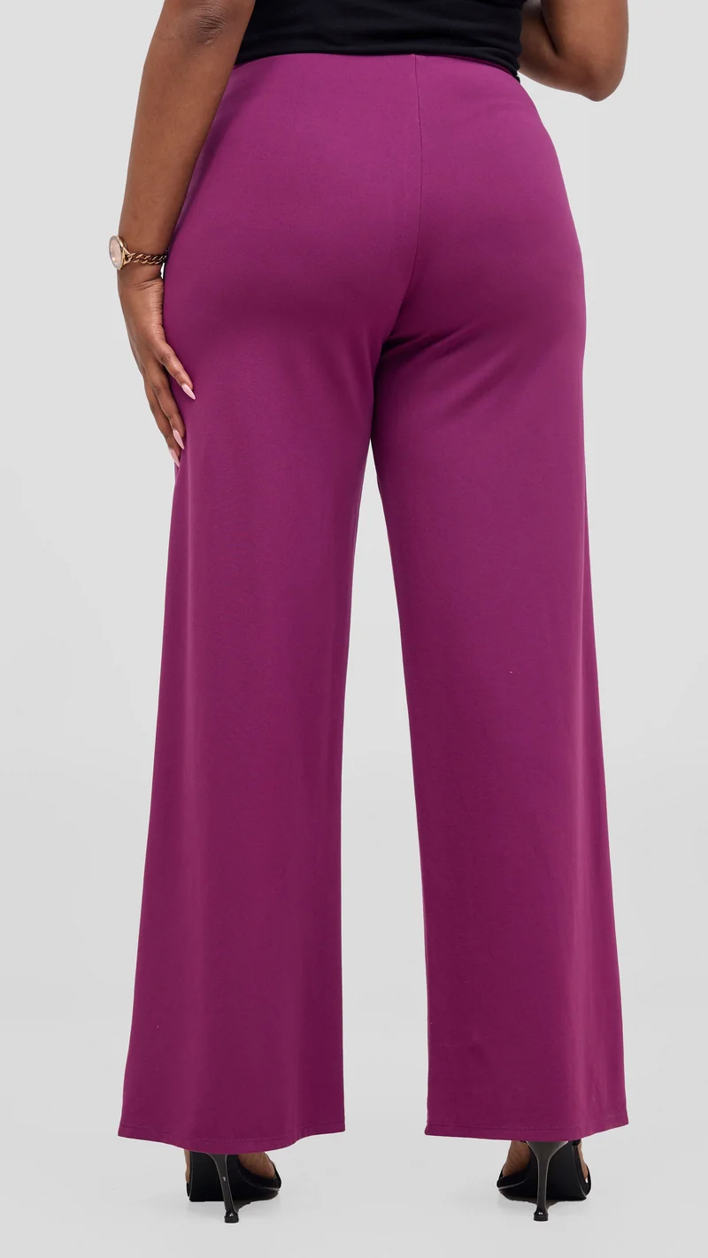 Vivo Aleri Wide Leg Pants - Purple