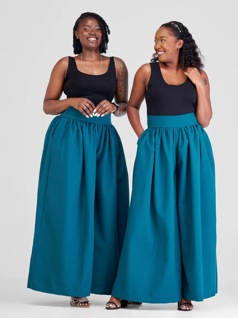 Izulu Kone Pants - Teal Blue
