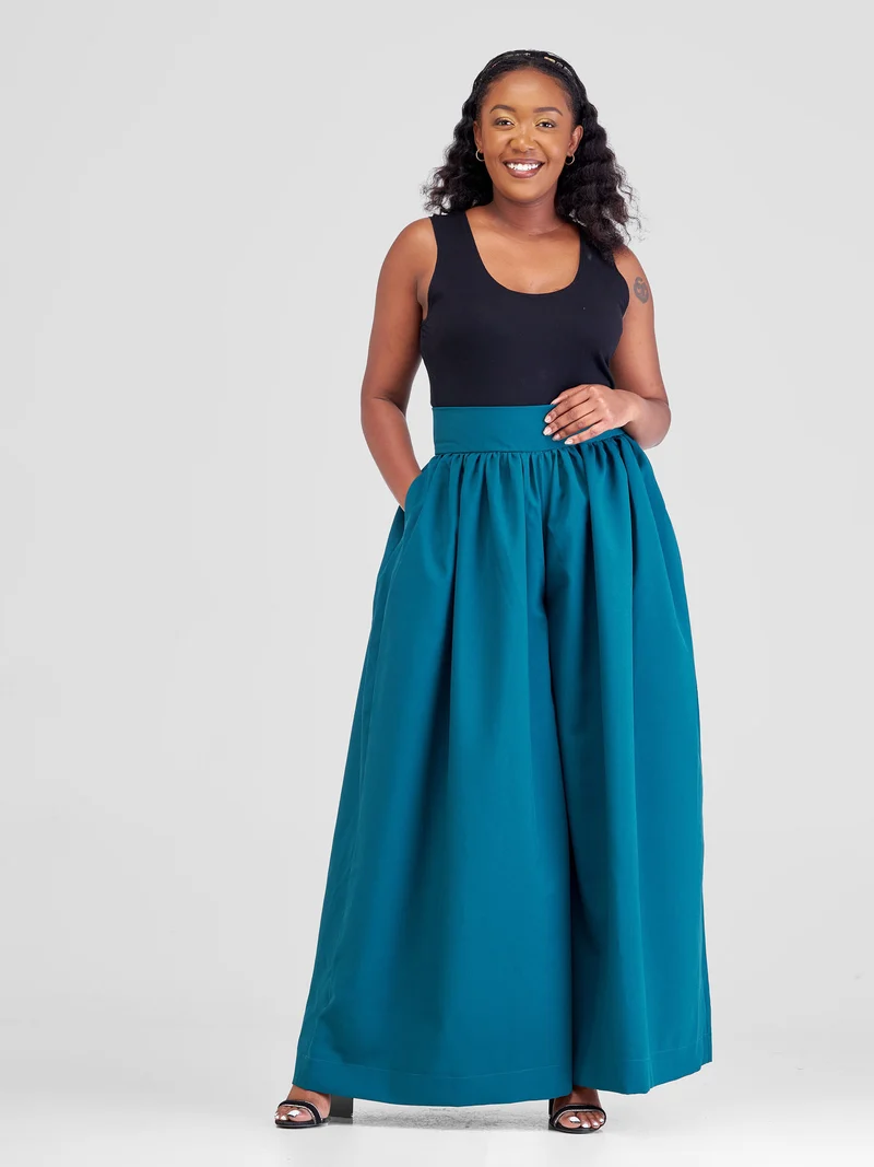 Izulu Kone Pants - Teal Blue