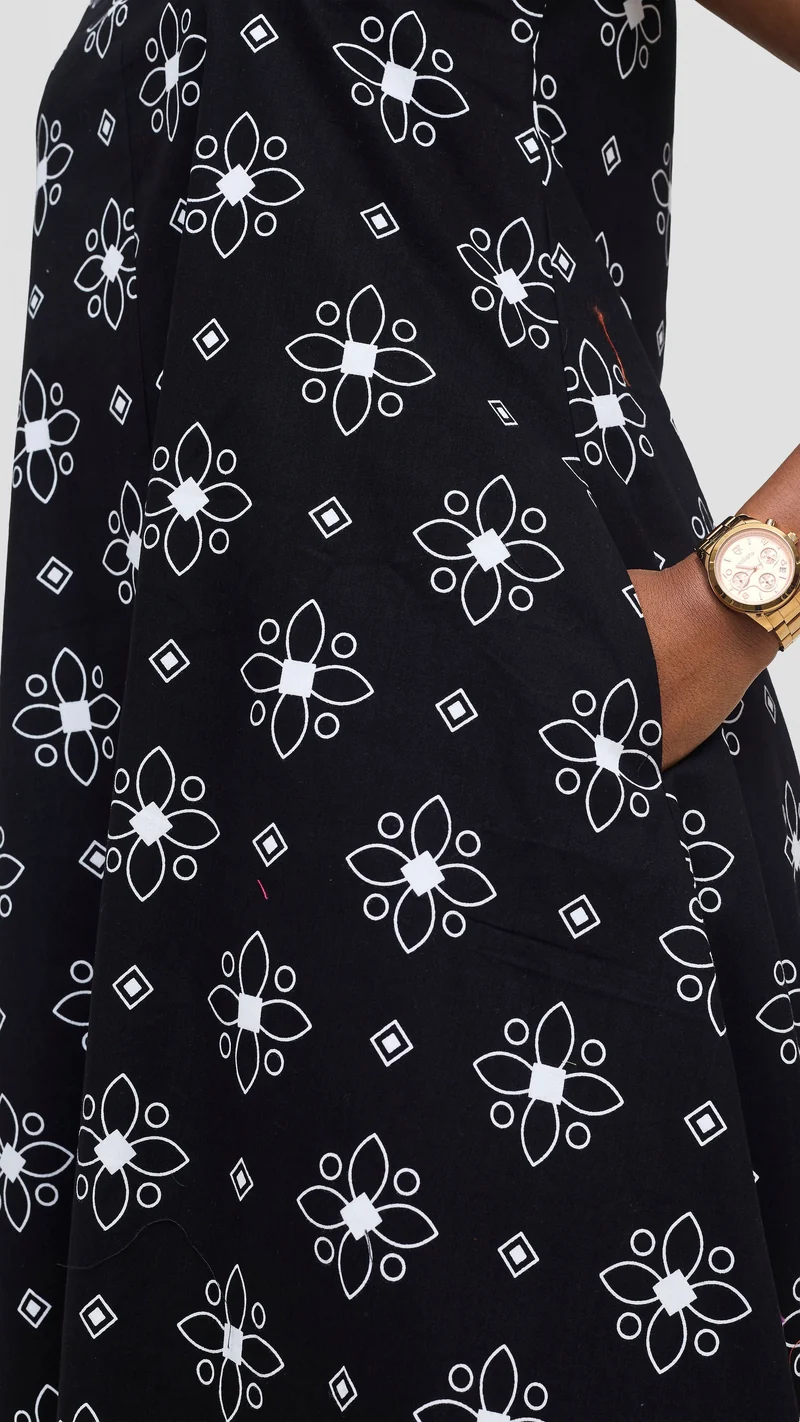 Safari by Vivo Naledi Bubble Midi Dress - Riza Print