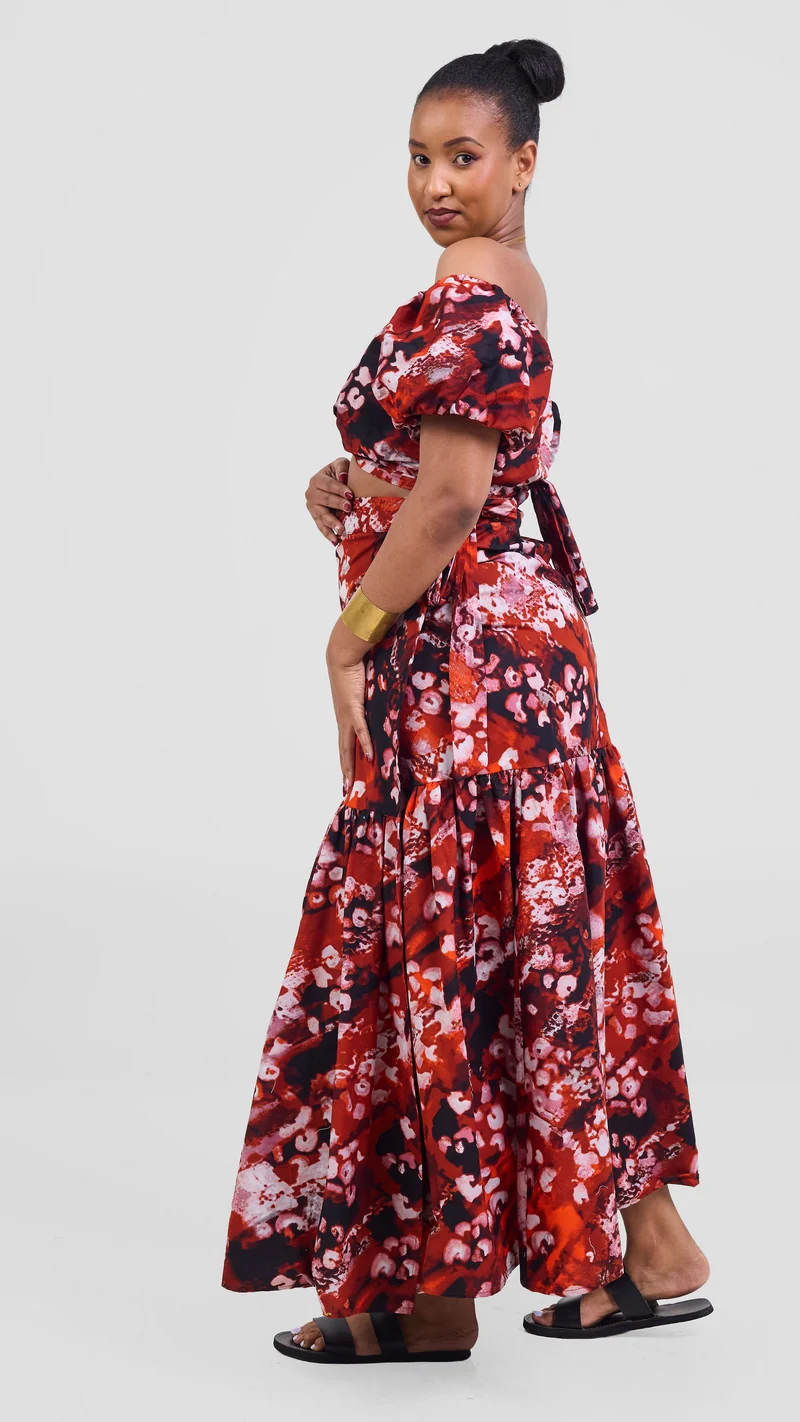 Safari Tafari Wrap Skirt - Wami Print