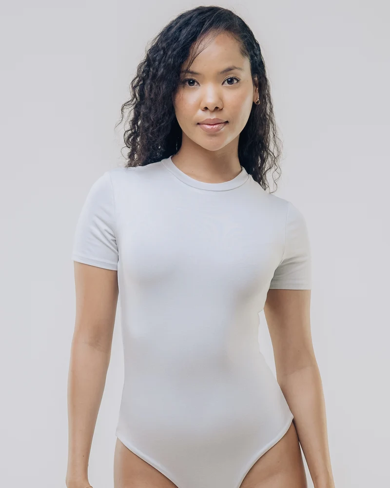 Vivo X This Is Essential Short Sleeve Bodysuit - Grey