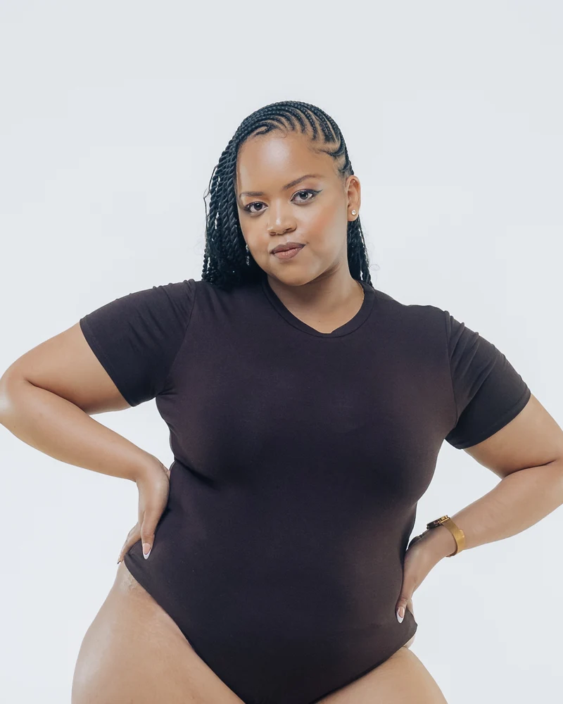 Vivo X This Is Essential Short Sleeve Bodysuit - Chocolate