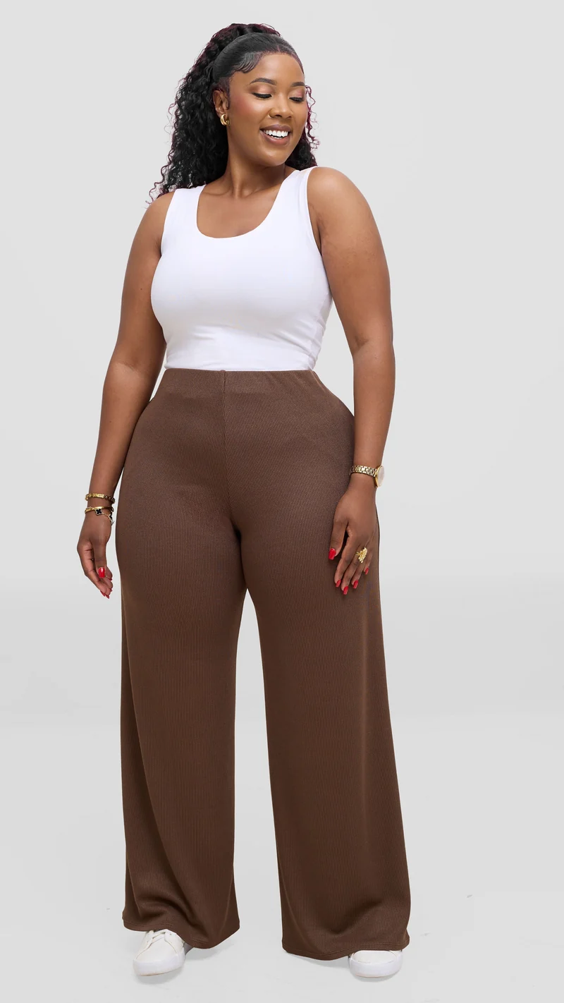 Vivo Safa Straight Leg Pants - Dark Olive