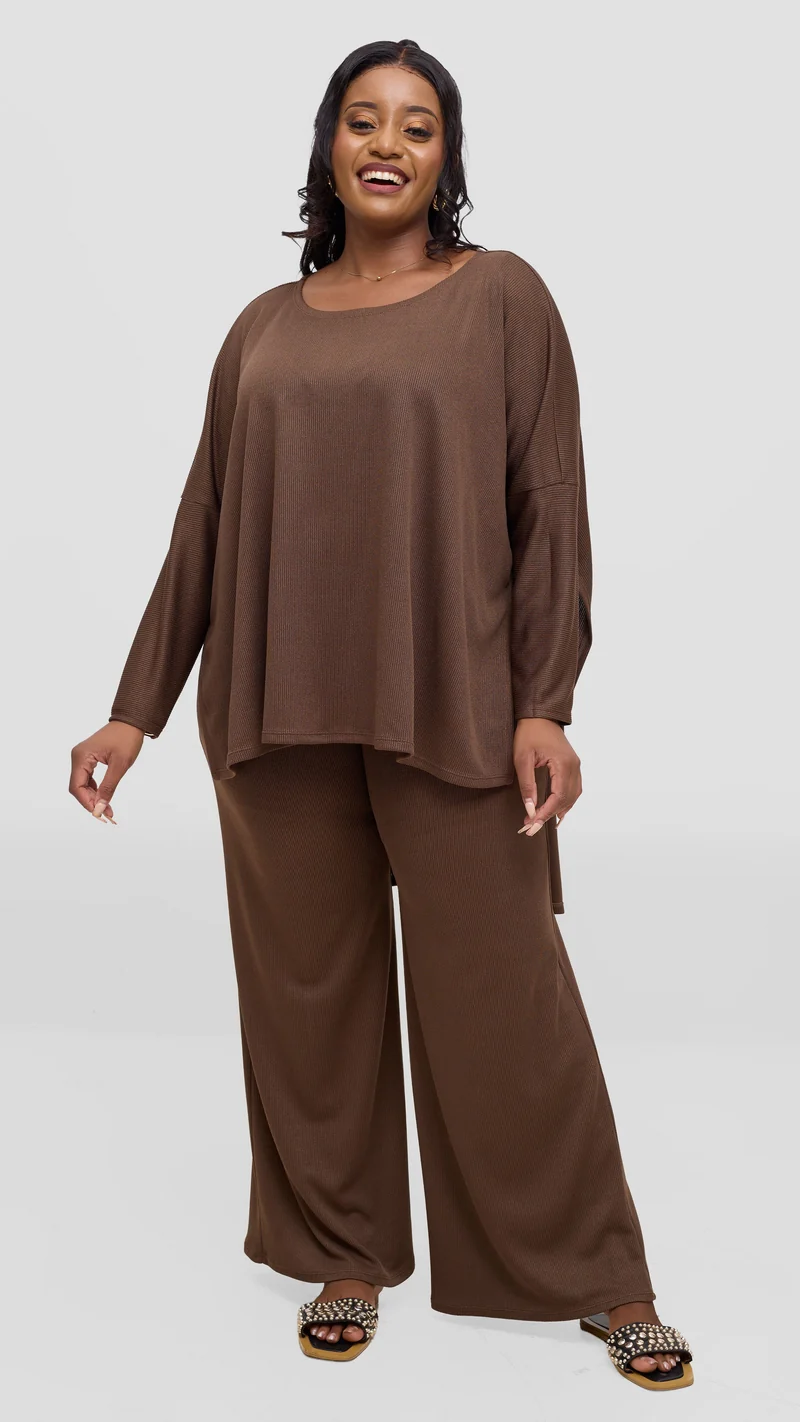 Vivo Safa Straight Leg Pants - Dark Olive