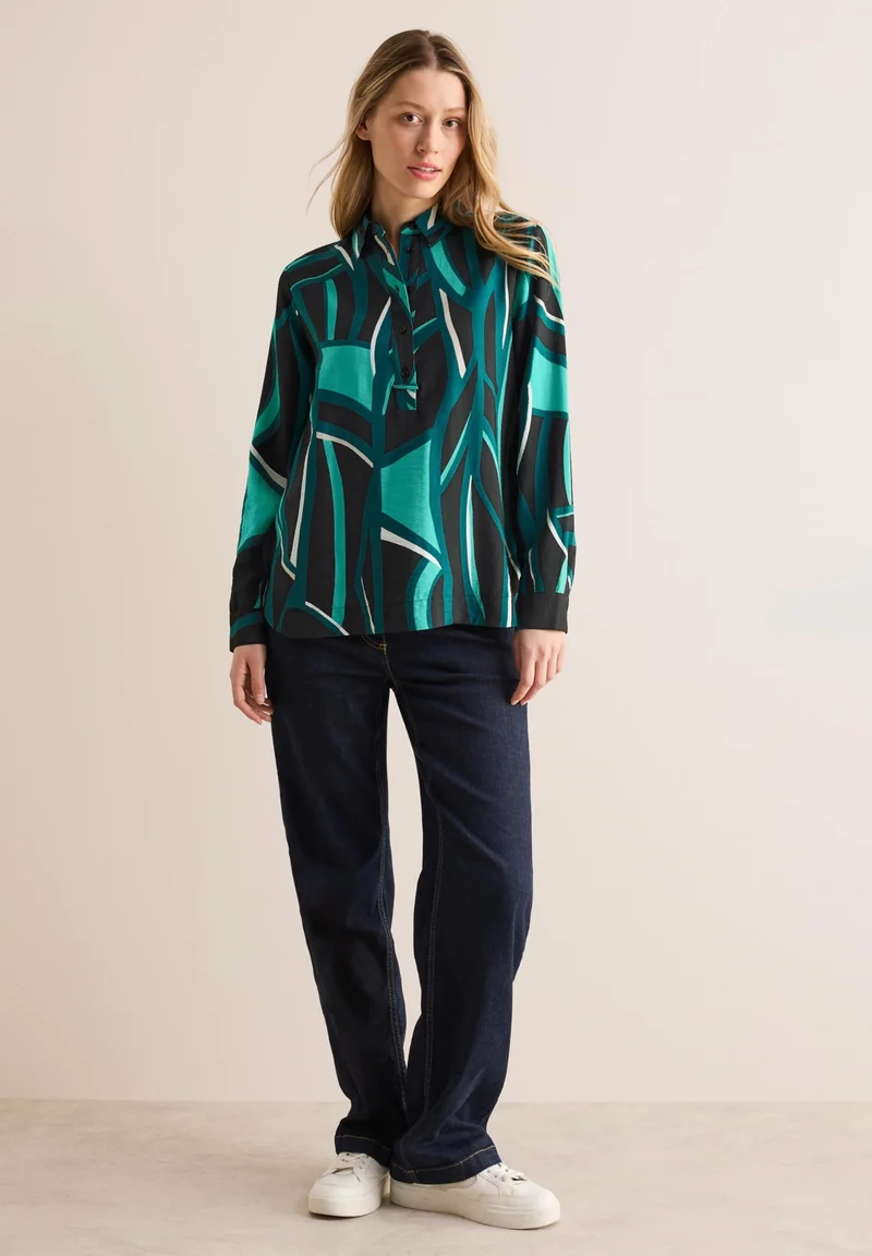 Cecil TOS Multicolor Print Blouse - 2_B345248_30001