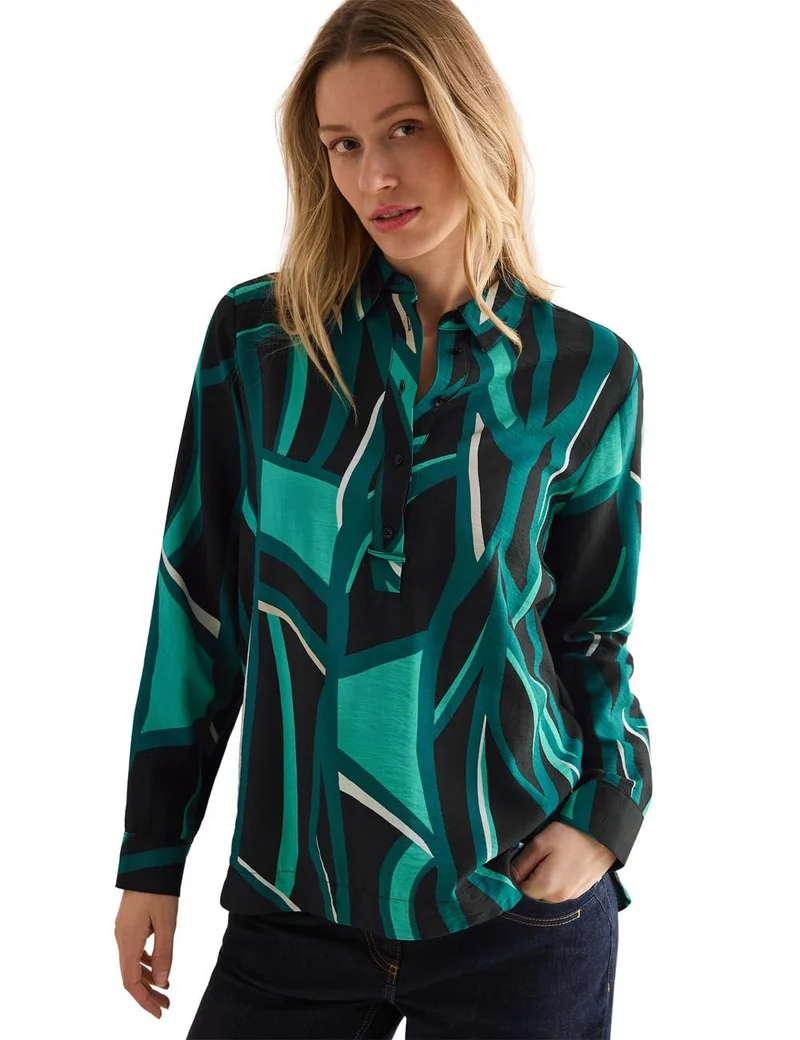 Cecil TOS Multicolor Print Blouse - 2_B345248_30001