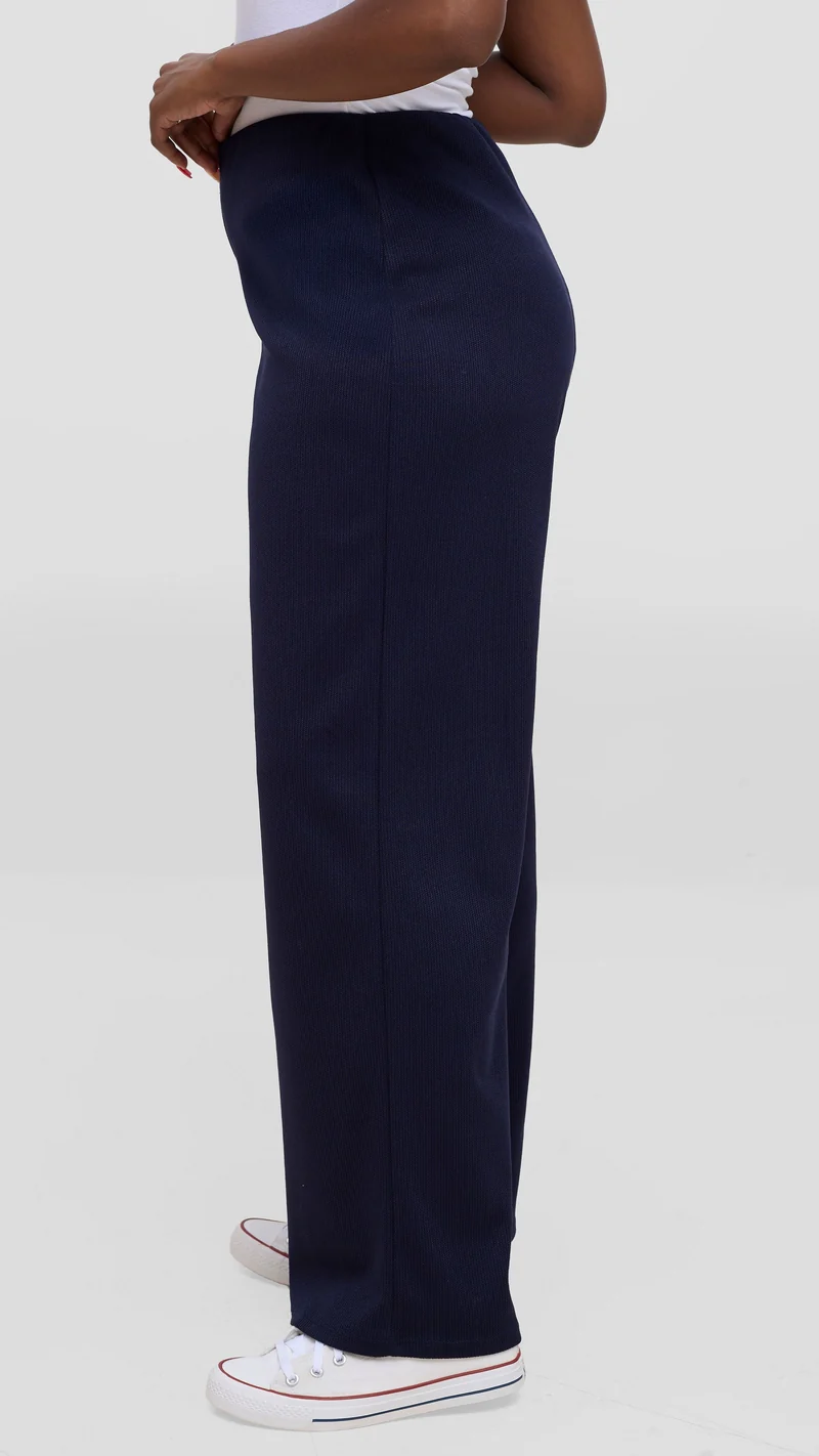 Vivo Safa Straight Leg Pants - Navy